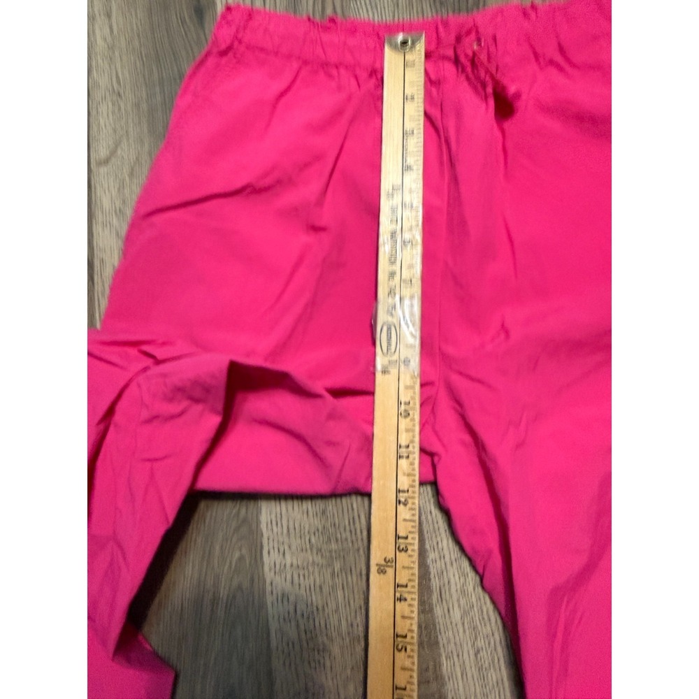 Love Tree Pants Women's Size Small Bright Pink Pull Tie Waist Cargo Pockets - Picture 11 of 13